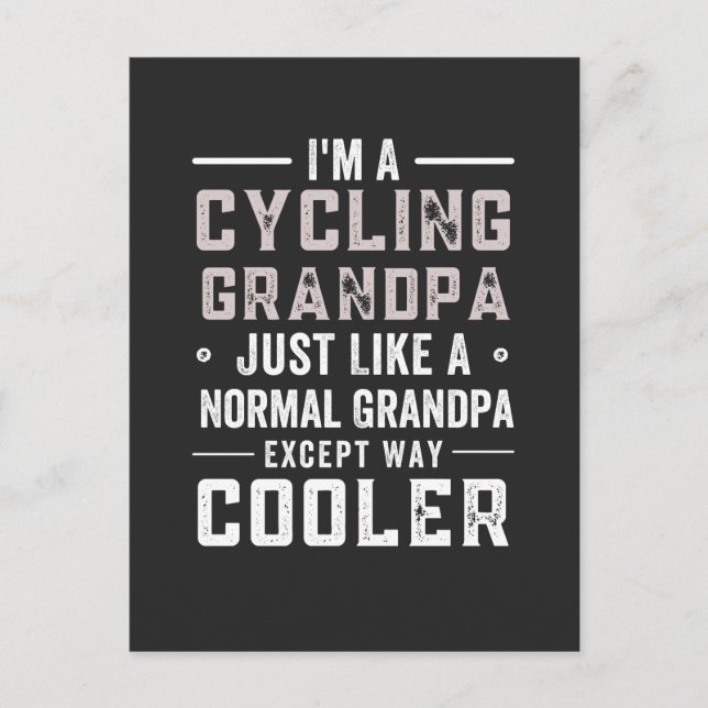 Cartão Postal De Festividades Ciclismo (Frente)