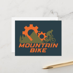Cartão Postal De Festividades ciclismo de montanha