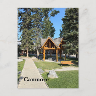 Cartão Postal De Festividades Cidade de Canmore em Alberta Canadá
