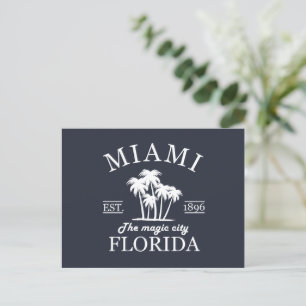 Cartão Postal De Festividades Cidade de Miami