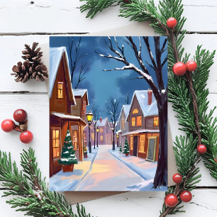 Cartão Postal De Festividades Cidade de Natal Muito Alegre