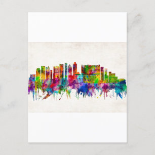 Cartão Postal De Festividades Cidade do Cabo África do Sul - Skyline