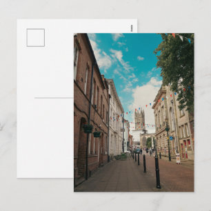 Cartão Postal De Festividades Cidade rural inglesa