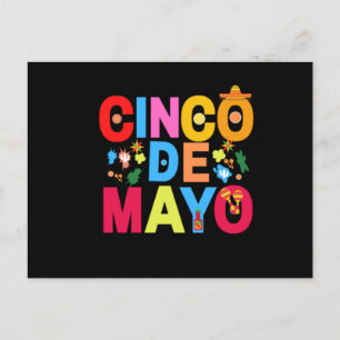 Cartão Postal De Festividades Cinco De Mayo