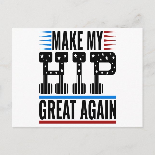 Cartão Postal De Festividades Cirurgia da anca (Frente)