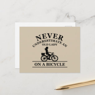 Cartão Postal De Festividades citação de ciclismo engraçada