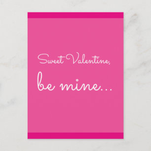 Cartão Postal De Festividades citação: Doce Namorados, seja meu