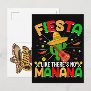 Cartão Postal De Festividades Citação motivacional cinco de maio maio