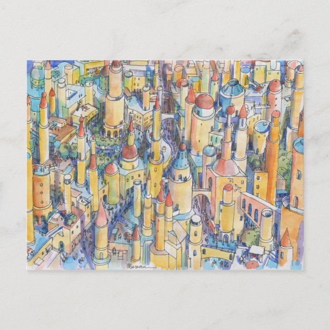 Cartão Postal De Festividades Citta' di fantasia (Frente)