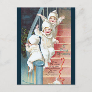 Cartão Postal De Festividades Clapsaddle: A noite antes do Natal