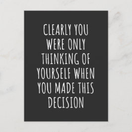 Cartão Postal De Festividades Claramente Você Estava Pensando Em Si Mesmo Quando