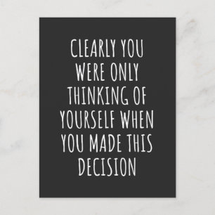 Cartão Postal De Festividades Claramente Você Estava Pensando Em Si Mesmo Quando