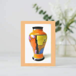 Cartão Postal De Festividades Clarice Cliff Pottery - Sunray Vase