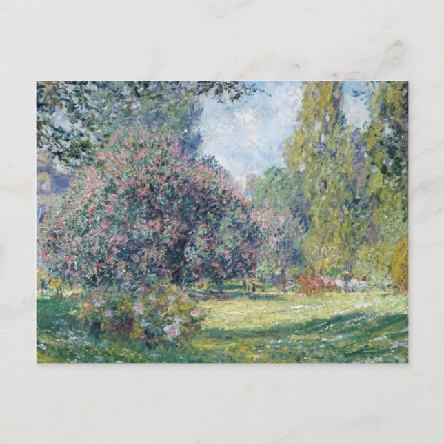 Cartão Postal De Festividades Claude Monet - Parc Monceau, Paris (Frente)