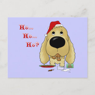 Cartão Postal De Festividades Cocker Spaniel Natal