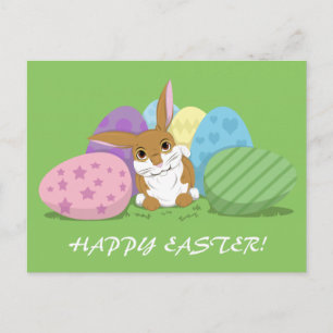 Cartão Postal De Festividades Coelho da Páscoa