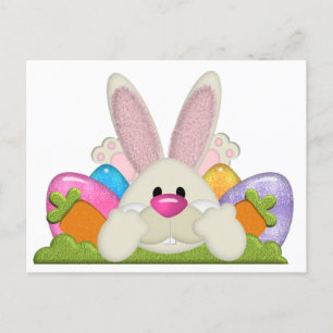 Cartão Postal De Festividades Coelho da Páscoa