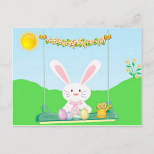 Cartão Postal De Festividades Coelho da Páscoa