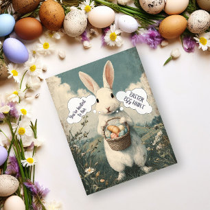 Cartão Postal De Festividades Coelho da Páscoa e Ovos Caça aos Ovos de Páscoa