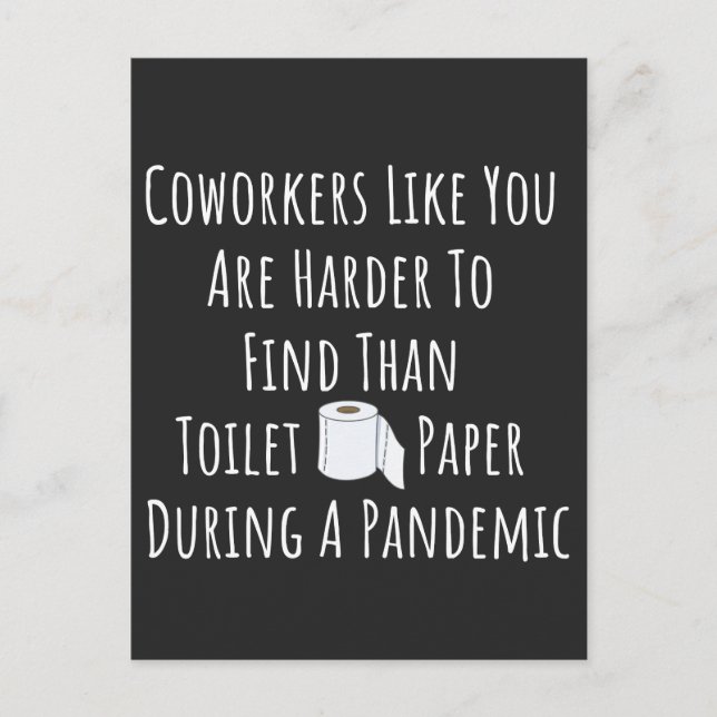 Cartão Postal De Festividades Colaboradores Como Você São Mais Difíceis De Encon (Frente)