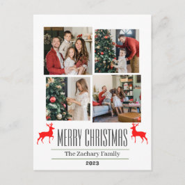 Cartão Postal De Festividades  Colagem de Fotos de Família do Roteiro de Férias 