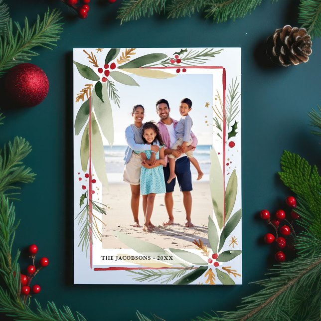 Cartão Postal De Festividades Colagem de Fotos de Mola Marinha de Natal (Criador carregado)