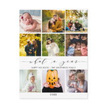 Colagem de Fotos Moderna Que Um Ano Branco