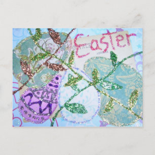 Cartão Postal De Festividades Colagem de páscoas