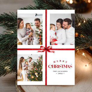 Cartão Postal De Festividades Colagem Moderna Feliz Natal Simples