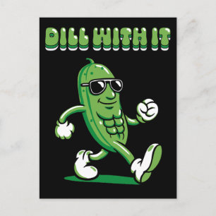 Cartão Postal De Festividades Colar Com O Picle Pun