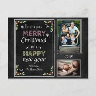 Cartão Postal De Festividades Coleção de Natal de Quadro Personalizado