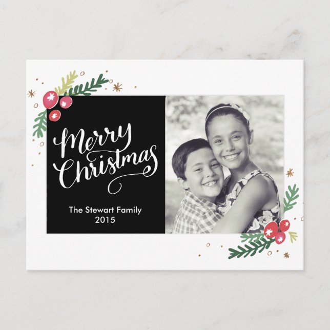 Cartão Postal De Festividades Coleção Festiva de Folhagem (Frente)