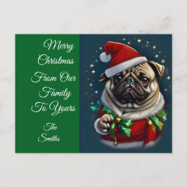 Cartão Postal De Festividades Coleção Puggy Claus