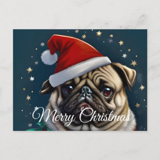 Cartão Postal De Festividades Coleção Puggy Claus