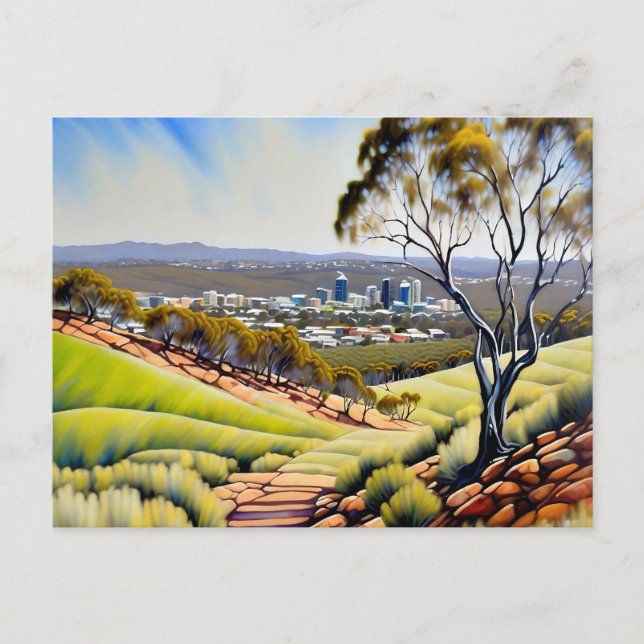 Cartão Postal De Festividades Colinas Perth Western Austrália (Frente)