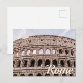 Cartão Postal De Festividades Coliseum Roma