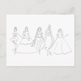 Cartão Postal De Festividades Coloração