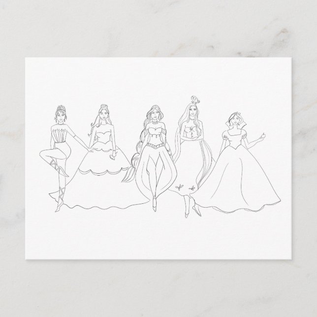 Cartão Postal De Festividades Coloração (Frente)