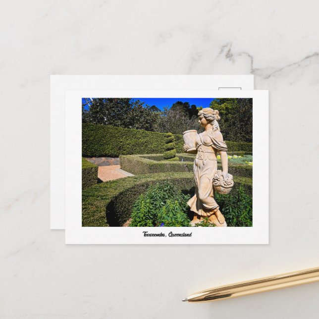 Cartão Postal De Festividades Colorous Toowoomba Park (Frente/Verso In Situ)