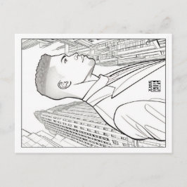 Cartão Postal De Festividades Colouring Post Card | Boss of Gotham