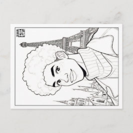 Cartão Postal De Festividades Colouring Post Card | Spring 18