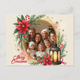 Cartão Postal De Festividades Com foto própria Hearth & Holly