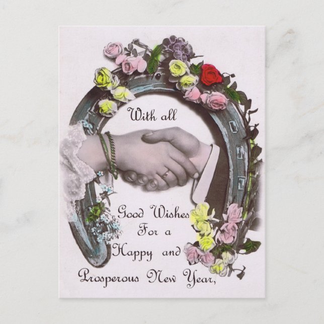 Cartão Postal De Festividades Com todos os bons desejos (Frente)