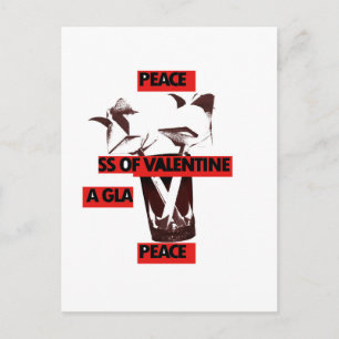 Cartão Postal De Festividades Compartilhe o amor de um copo de paz namorados.jpg