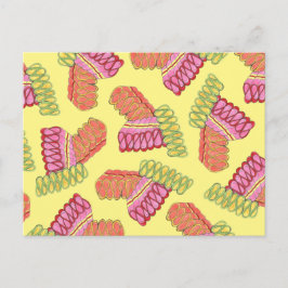 Cartão Postal De Festividades Compro Docinho de Fita Fashiado Velho  de Fita de 