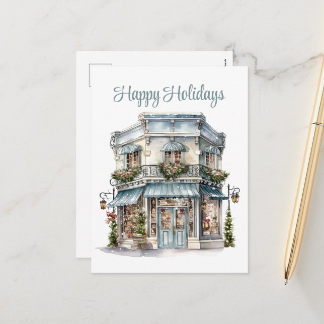 Cartão Postal De Festividades Compro Festivo de Natal (Frente/Verso In Situ)