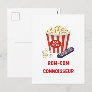 Cartão Postal De Festividades Connoisseur de Comédia Romântica