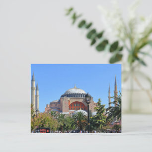 Cartão Postal De Festividades Constantinopla Hagia Sophia Turkey Ayasofya