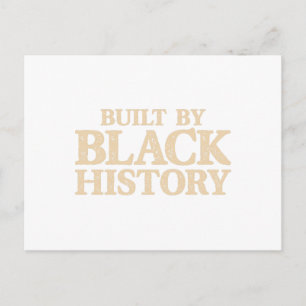 Cartão Postal De Festividades Construído por Black History African American Blac
