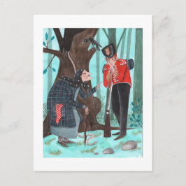 Cartão Postal De Festividades Conto de Fadas | O Fósforo | azul